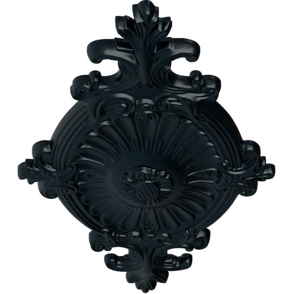 Quentin Ceiling Medallion, Hand-Painted Night Shade, 23 1/2W X 12 1/4H X 1 1/2P